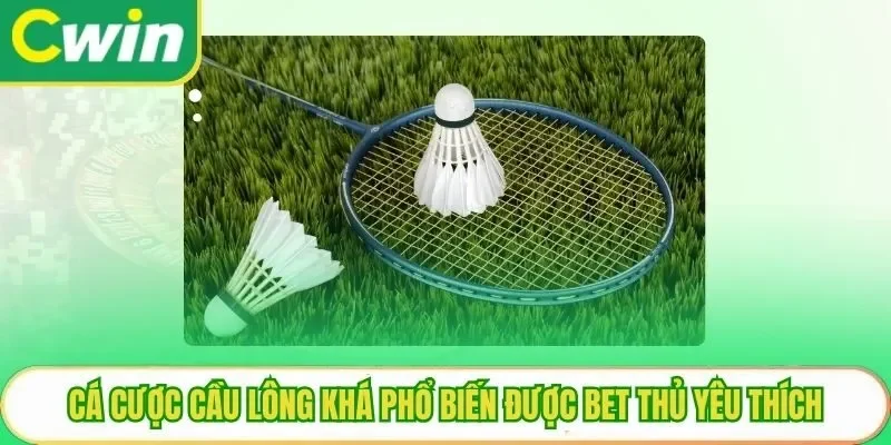 Cá cược cầu lông khá phổ biến được bet thủ yêu thích